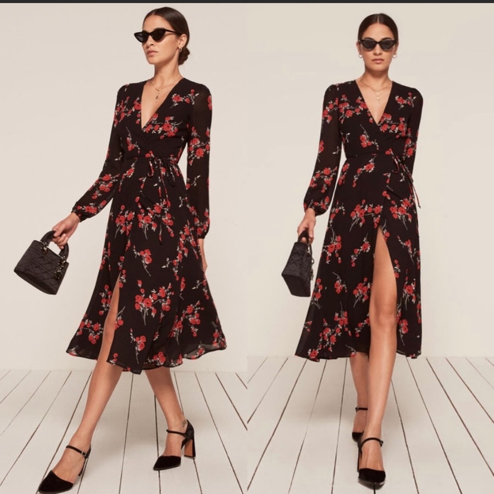 Reformation Nicole Dress NWT MEDIUM PETITE